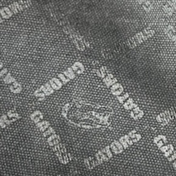 University of Florida Gators Black Canvas Gator Print Collegiate Tote - Picture 9 of 15